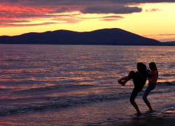 Girls On Beach Girls On Allonby Beach